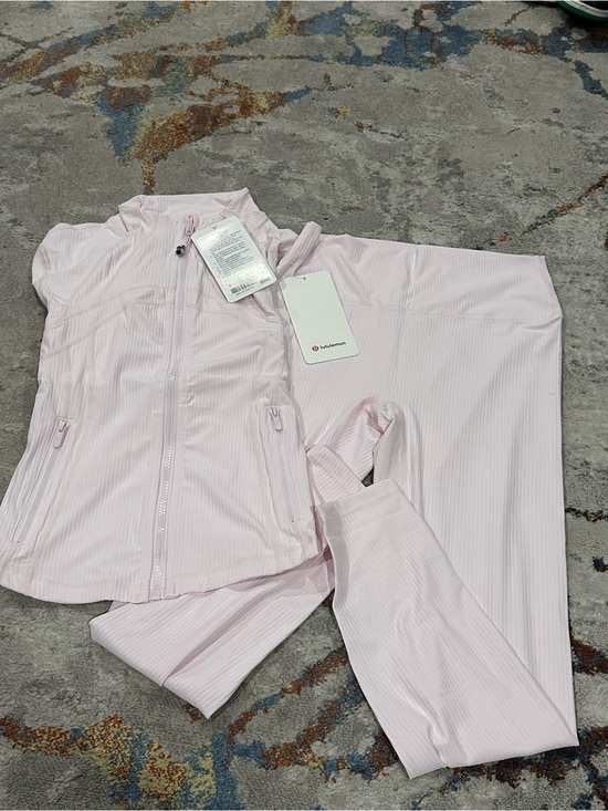lululemon athletica Pants - lululemon athletica Light Pink Track Jacket & Joggers Set